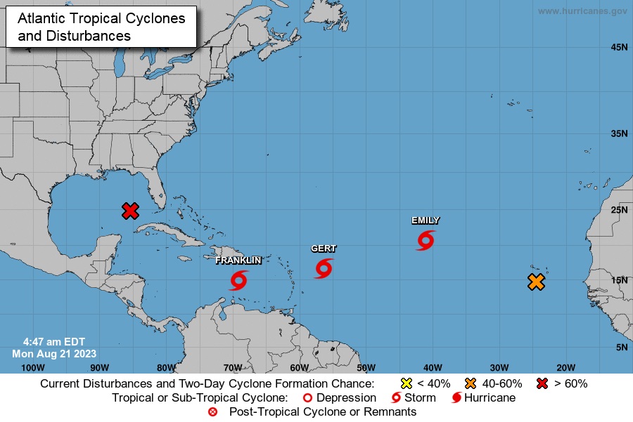 Aviso de ciclón tropical Cuba atenta a Franklin Actualidad Cuba